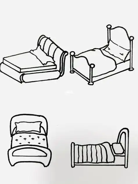 幼儿床简笔画搜索