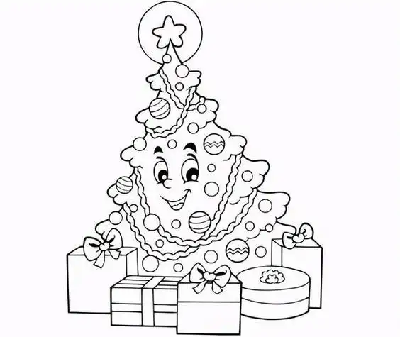 圣诞树简笔画圣诞节画画图片简笔画