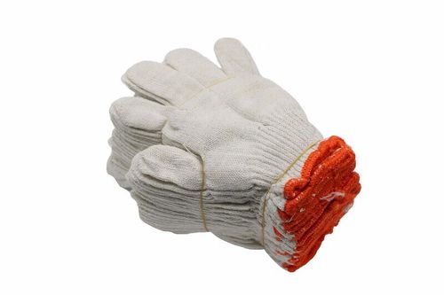 劳保手套线手套工作加厚尼龙手套白色棉纱手套耐磨劳动线手套工地 400