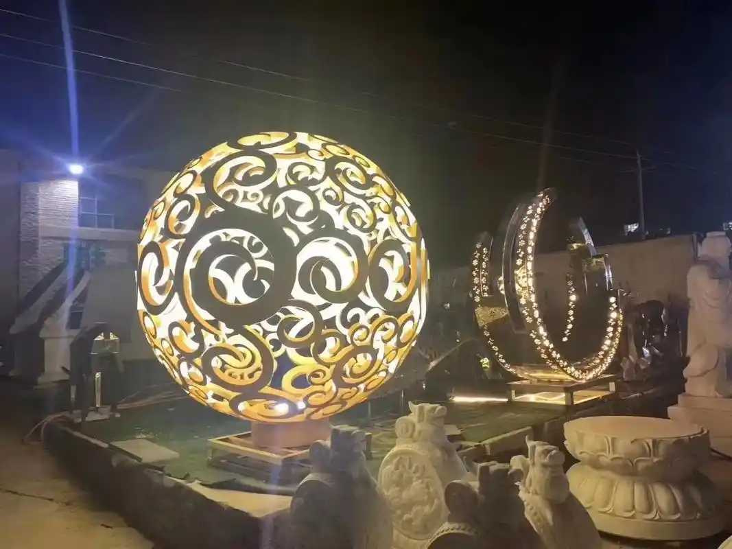 景观小品灯.不锈钢纯手工制作#五方照明 #景观灯 #实力厂家 - 抖音