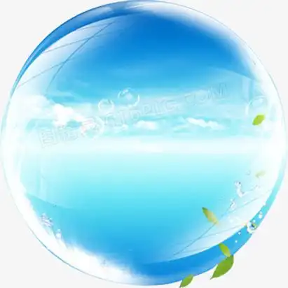 蓝色透明水球海报背景图片免费下载_png素材_编号vwxil9rgk_图精灵