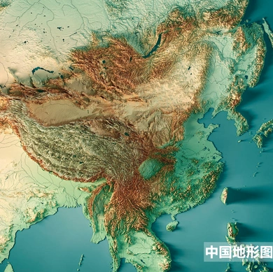中国地形图3d版震撼