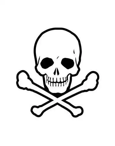 幼儿骷髅头简笔画