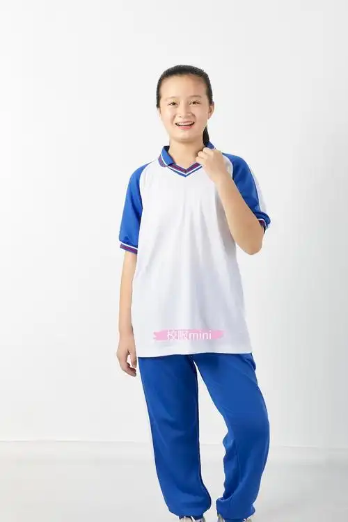 汕尾校服 海丰陆丰小学生校服新款蓝色夏季套装 男女通用服饰 小学外