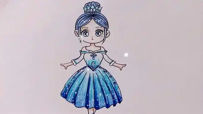 叶罗丽冰公主简笔画-母婴亲子视频-搜狐视频