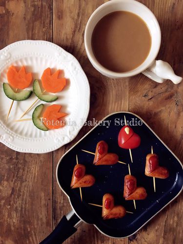 现货 fotemia爱心早餐 吐司面包香肠鸡蛋披萨平底不沾煎锅 594013