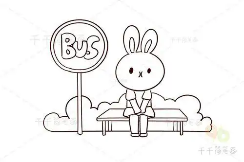 等待的简笔画排队等候的简笔画半途而废简笔画的手抄报学会等待简笔画