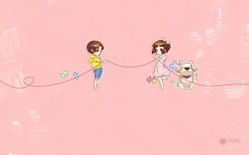 qq爱情卡通情侣壁纸