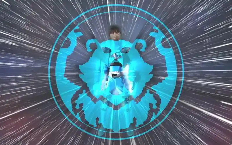 第一弹:宇宙战队-九连者 小熊天蓝 特效变身素材