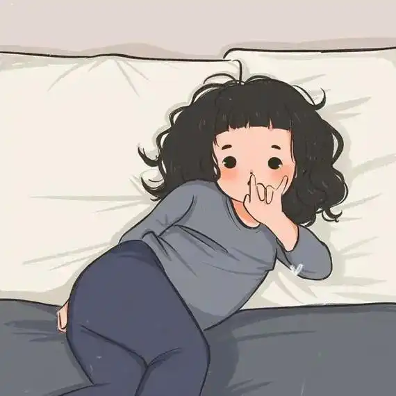 简单可爱女生摆烂微信头像