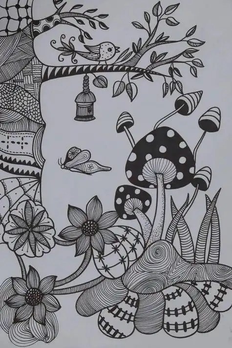 线条画 线条画图片大全黑白 线条画图片大全简单