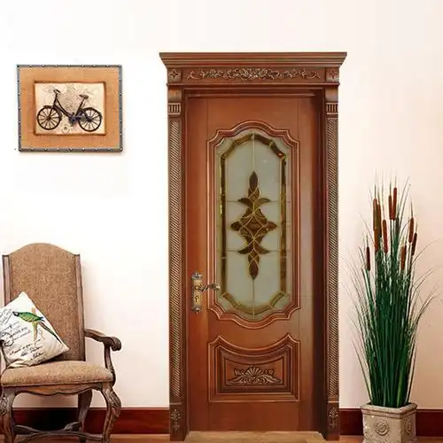 塞纳春天木门欧式古典实木造型门室内套装门烤漆房门卧室门型号005