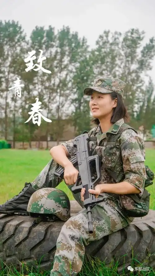 酷图退伍时女兵留下了一组最具纪念意义的照片