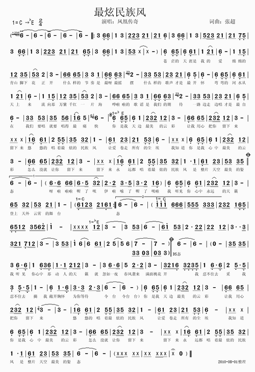 风(古筝大字谱)[简谱]最炫民族风[钢琴谱]最炫民族风[简谱]最炫民族