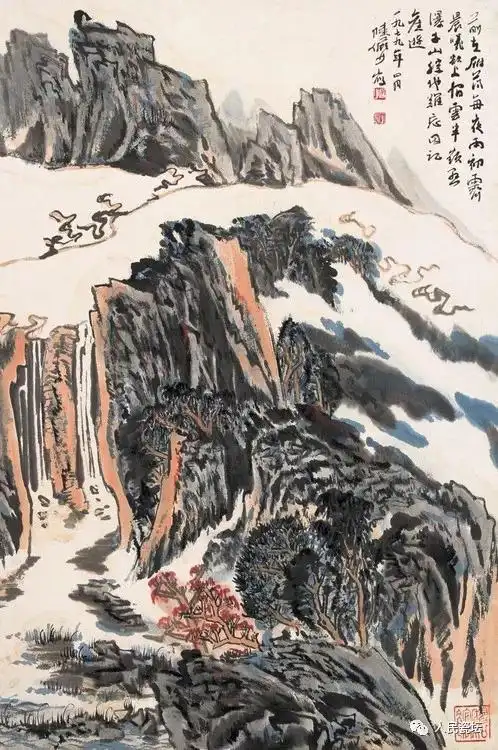 陆俨少山水画作品欣赏