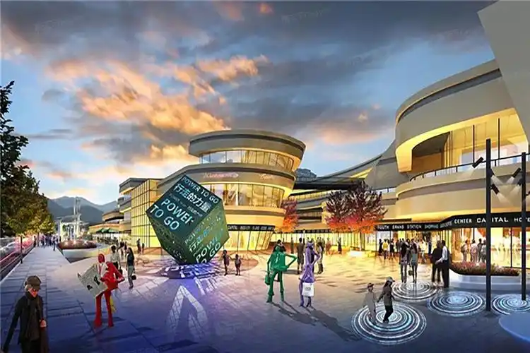 效果图建岳·同昌名邸商业广场,引入了全新商业打造理念——体验式新