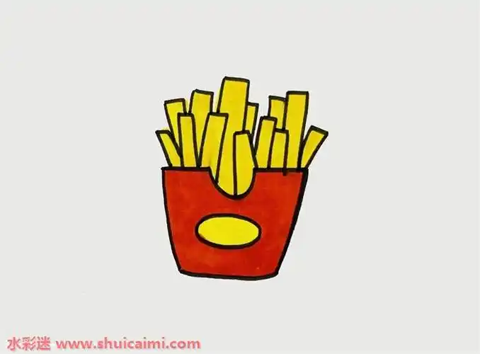 薯条怎么画薯条简笔画步骤