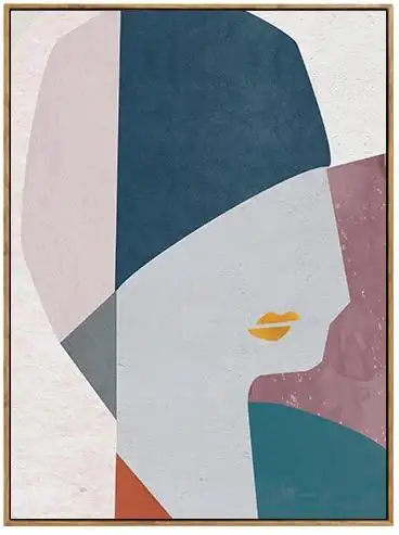 北欧人物装饰画现代简约客厅沙发背景墙壁挂画ins风美女餐厅壁画