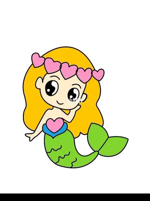 跟我一起画美人鱼公主