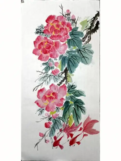 国画教程  #国画花鸟  #写意芙蓉花  #我的绘画成长史  1.