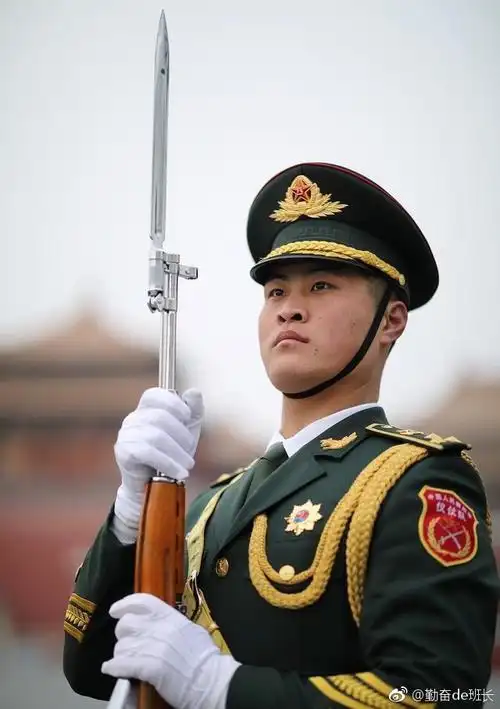 超帅气的解放军三军仪仗队中国男神团当之无愧