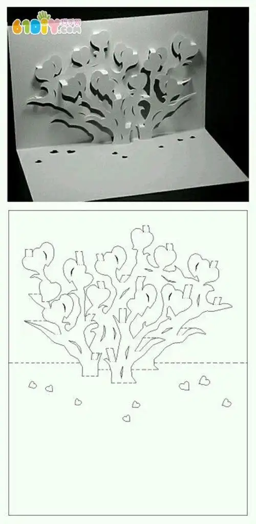 立体纸雕贺卡图样(2)