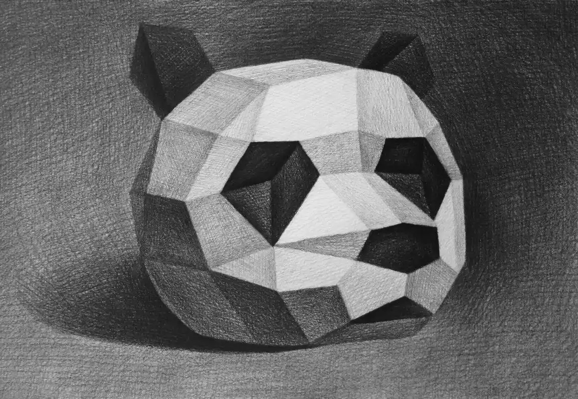 几何体阶段的创意素描)虽然划分为静物一类,但实则在几何体方体阶段画