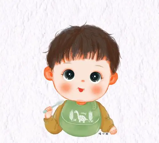 一组萌娃板绘小头像,真的太可爱了 作者:暖小爽