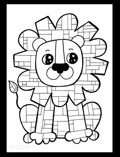 格子画,格子画简单可爱(大师课之蒙德里安《走进红黄蓝的格子世界》