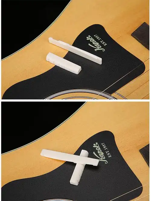 民谣木吉他弦枕琴枕纯牛骨琴桥古典吉他上下弦枕4041cun吉他配件abs