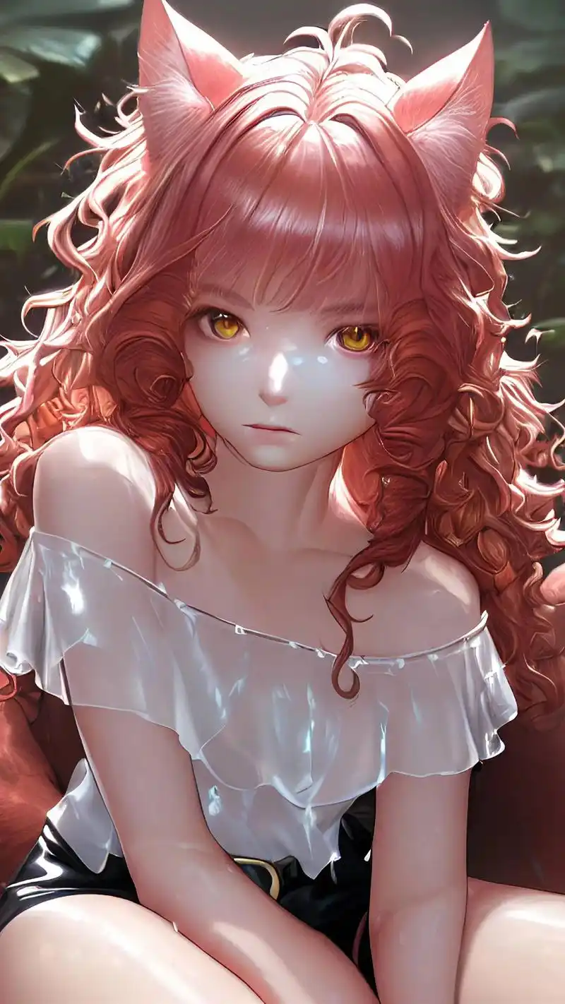 忧郁的粉色猫女治愈系##ai绘画 ##二次元少女 #动漫老婆 - 抖音