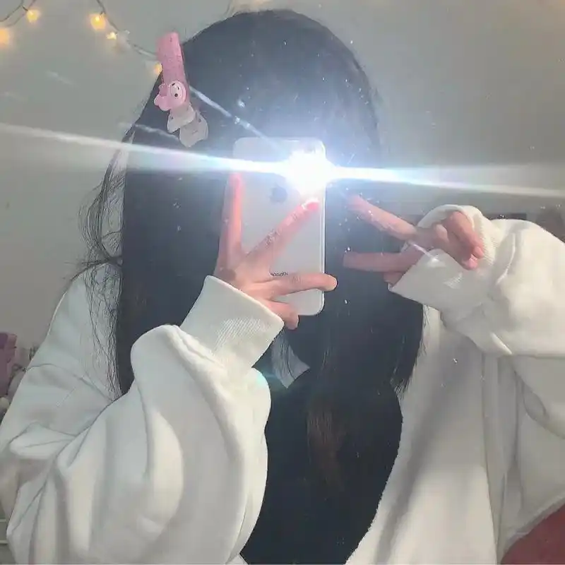 真人头像女ins高级质感挡脸 - 抖音