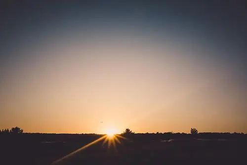 唯美的黄昏景色高清图片