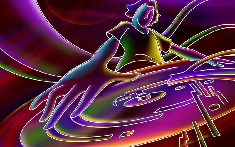 dj霓虹灯轮廓壁纸1680x1050分辨率查看