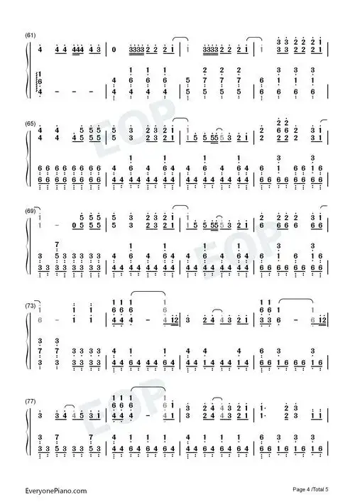 lovesick girls-blackpink双手简谱预览4