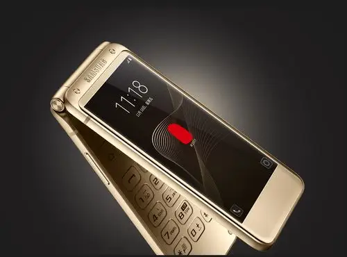 三星w2017 双卡双待 翻盖4g手机 尊崇黑 电信(4g ram 64g rom)