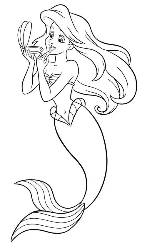 7款美丽的美人鱼美人鱼的简单画法简笔画怎么画步骤教程