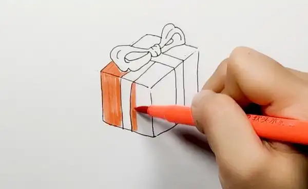 漂亮的礼盒怎么画  怎么画简单礼物盒