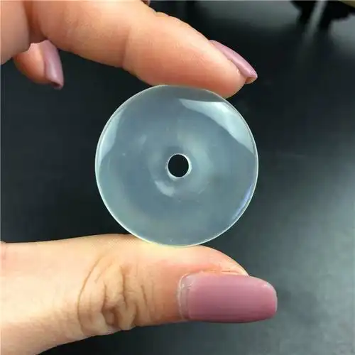 天然岫玉平安扣项坠项链男女情侣多款饰品冰种吊坠玉挂坠岫玉挂件