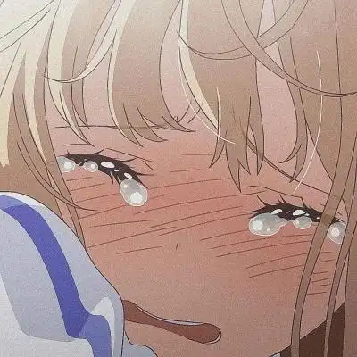 哭泣动漫女生头像