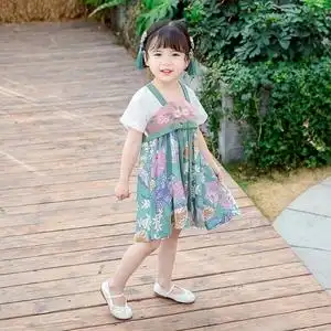 女宝宝汉服连衣裙女童装夏季3一2岁小女孩古风婴儿童仙女裙子小童