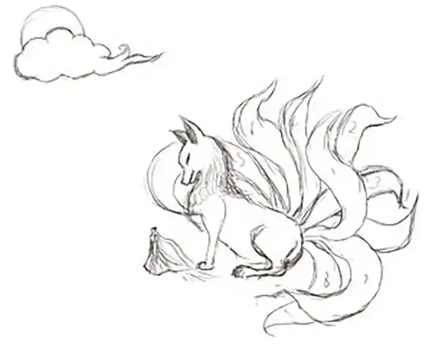 九尾狐怎么画九尾狐怎么画霸气