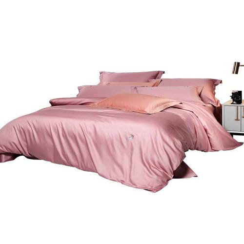 罗莱家纺床上用品春夏全棉简约床单被套双人床四件套小戏精夏