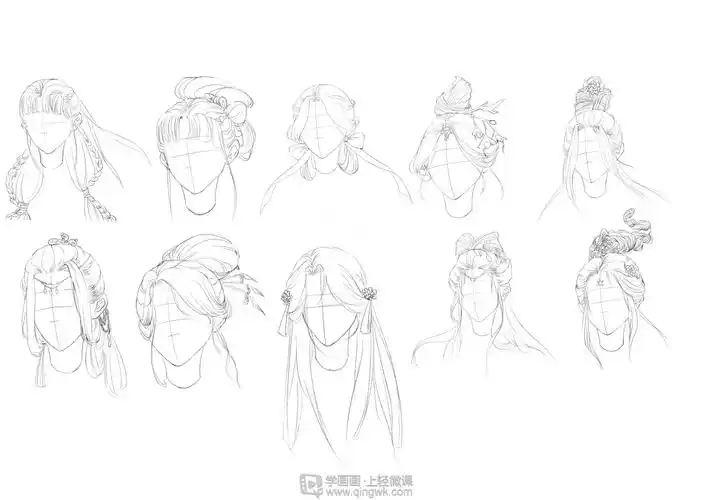 古风女性的发型设计