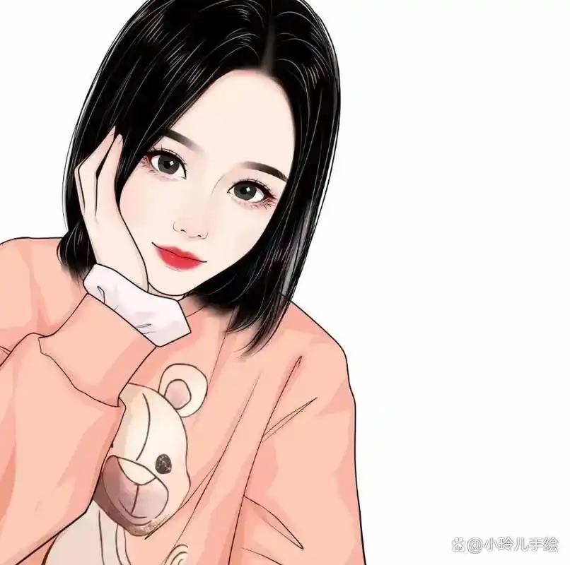 头像女卡通,2024最好运的微信头像