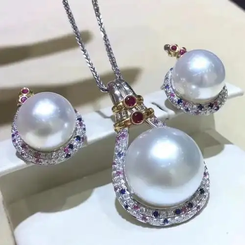 不含链    #笔记灵感  #首饰  #刘耕宏  #澳白珍珠  #钻石  #澳白