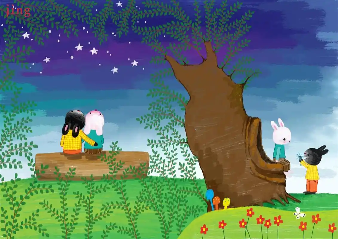 绘本小故事插画 你能找到我吗.