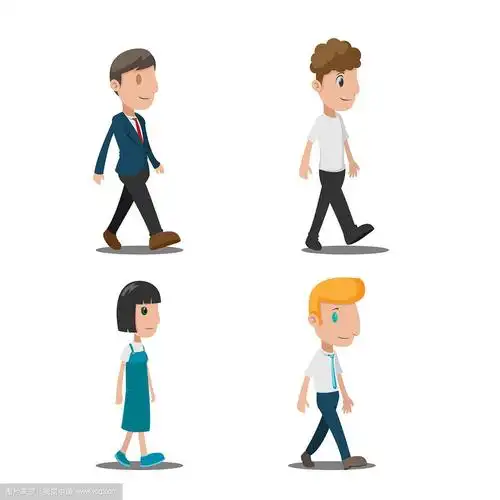 人物卡通行走集