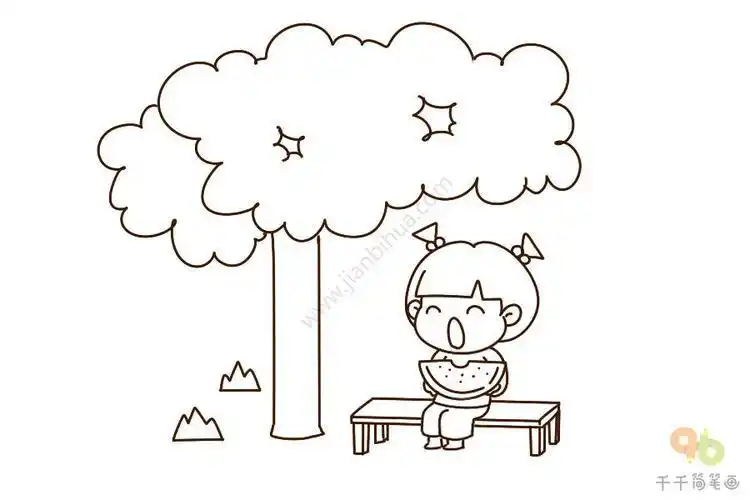 卡通回味童年简笔画