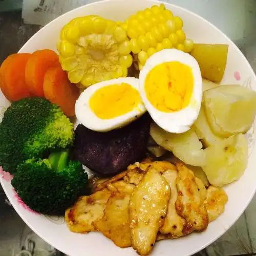 自己学着弄的减脂餐